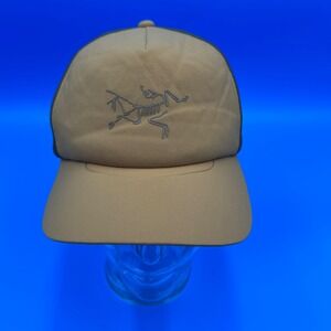 Arc'Teryx Bird Trucker Curved Brim Hat Cap Tan Mesh Adjustable One Size